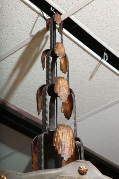  Marius Ernest Sabino French Art Deco Chandelier by Sabino