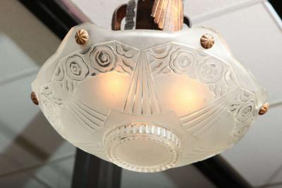  Marius Ernest Sabino French Art Deco Chandelier by Sabino