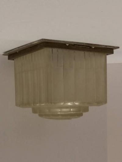  Marius Ernest Sabino French Art Deco Flush Mount Signed by Sabino LU161923563012