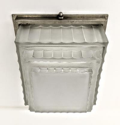  Marius Ernest Sabino French Art Deco Flush Mount signed Sabino