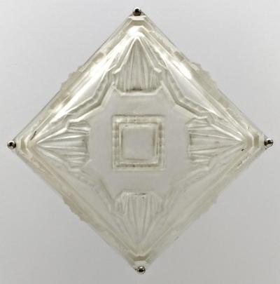  Marius Ernest Sabino French Art Deco Flush Pendant Chandelier by Sabino