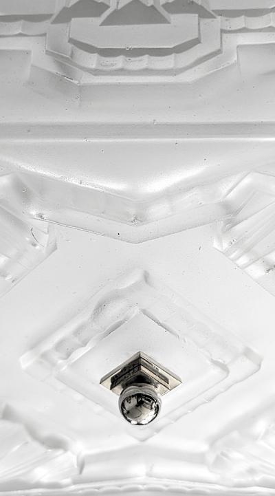  Marius Ernest Sabino French Art Deco Flush or Pendant Chandelier by Sabino