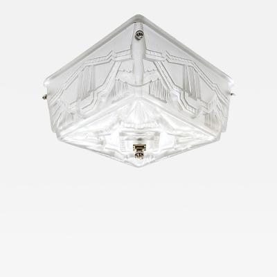  Marius Ernest Sabino French Art Deco Flush or Pendant Chandelier by Sabino