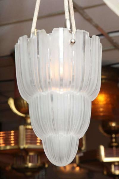  Marius Ernest Sabino French Art Deco Pendant by Sabino