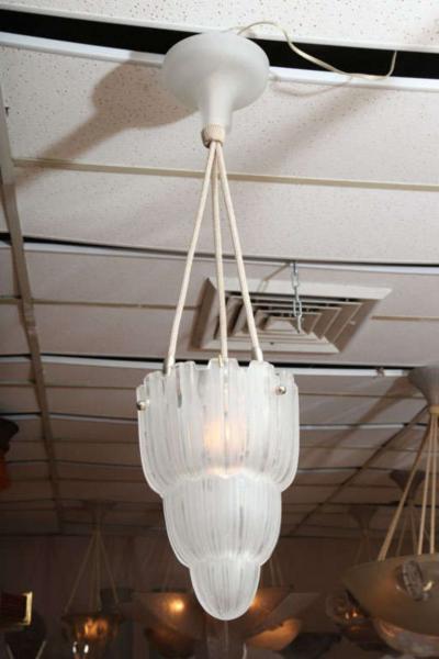  Marius Ernest Sabino French Art Deco Pendant by Sabino