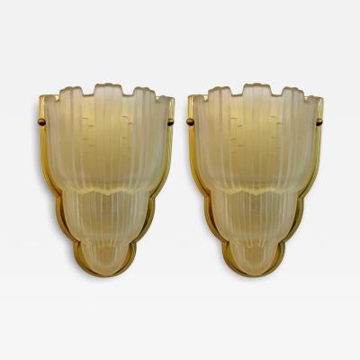  Marius Ernest Sabino French Art Deco Wall Sconces by Sabino LU161924718063