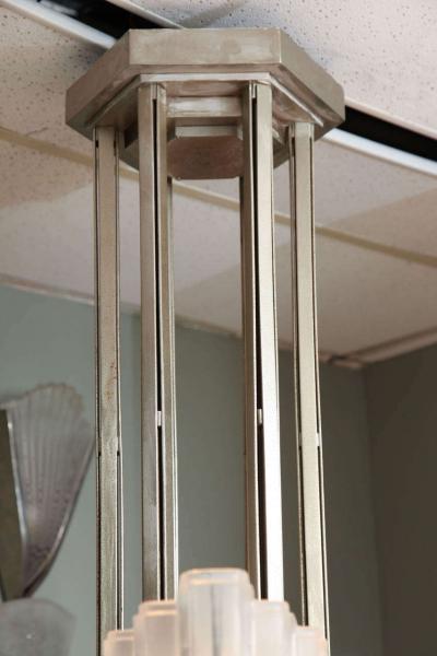  Marius Ernest Sabino Large and Important Art Deco Chandelier by Sabino