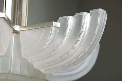  Marius Ernest Sabino Large and Important Art Deco Chandelier by Sabino