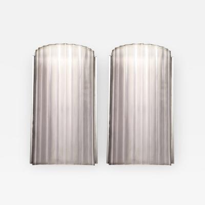  Marius Ernest Sabino Marius Ernest Sabino Pair of Art Deco Wall Sconces 4 Pairs Available 