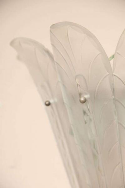  Marius Ernest Sabino Pair of Art Deco Wall Sconces by Sabino