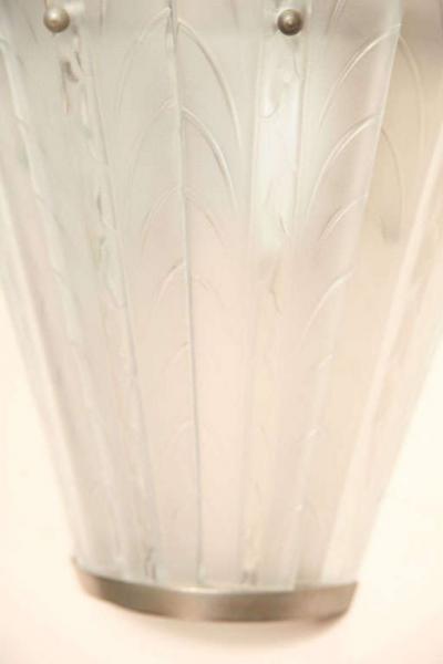  Marius Ernest Sabino Pair of Art Deco Wall Sconces by Sabino