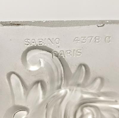  Marius Ernest Sabino Pair of French Art Deco Louts Wall Sconces Signed by Sabino