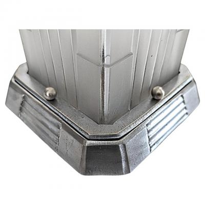  Marius Ernest Sabino Pair of French Art Deco Table Lamps Singed by Sabino