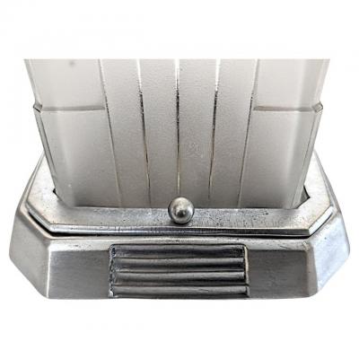  Marius Ernest Sabino Pair of French Art Deco Table Lamps Singed by Sabino