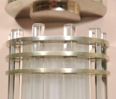  Marius Ernest Sabino Pair of Modernist Wall Sconces by SABINO 2 pairs available 