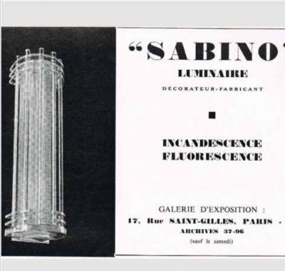  Marius Ernest Sabino Pair of Modernist Wall Sconces by SABINO 2 pairs available 