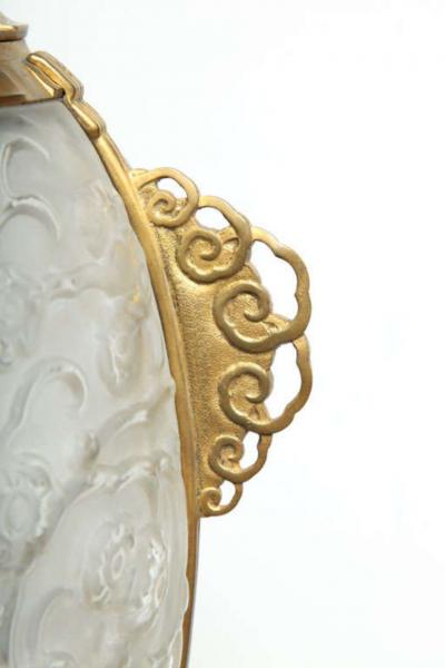  Marius Ernest Sabino Rare Art Deco Lamp by Sabino