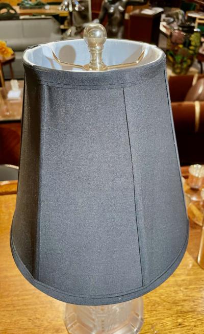  Marius Ernest Sabino Sabino Art Deco Stepped Glass Table Lamp French