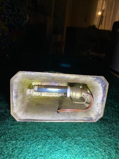  Marius Ernest Sabino Sabino Rare lit table picture frame