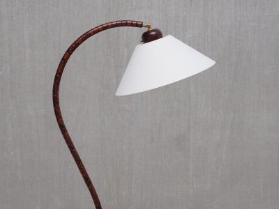  Marksl jd Sculptural Marksl jd Floor Lamp in Beech Wood Sweden 1960s