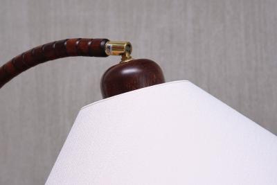  Marksl jd Sculptural Marksl jd Floor Lamp in Beech Wood Sweden 1960s