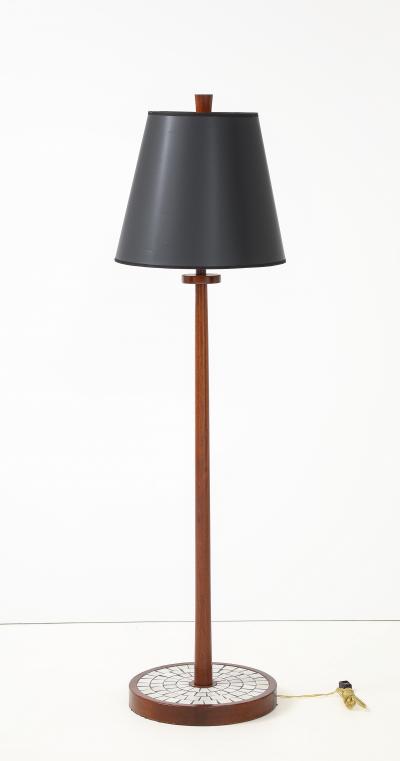  Marshall Studios Martz Marshall Studios Ceramic Tile And Walnut Floor Lamp