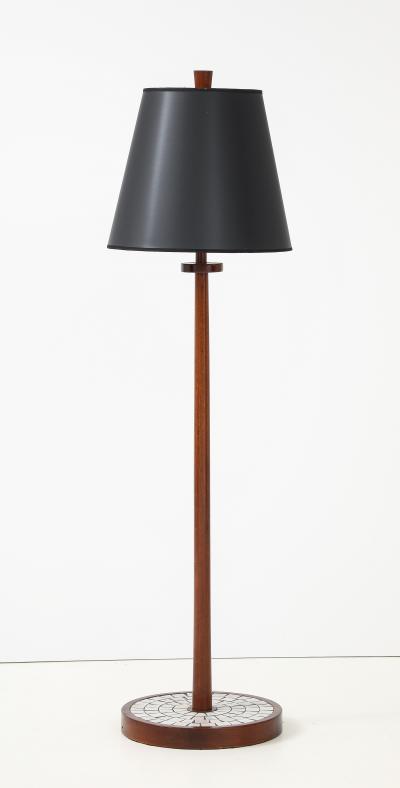  Marshall Studios Martz Marshall Studios Ceramic Tile And Walnut Floor Lamp