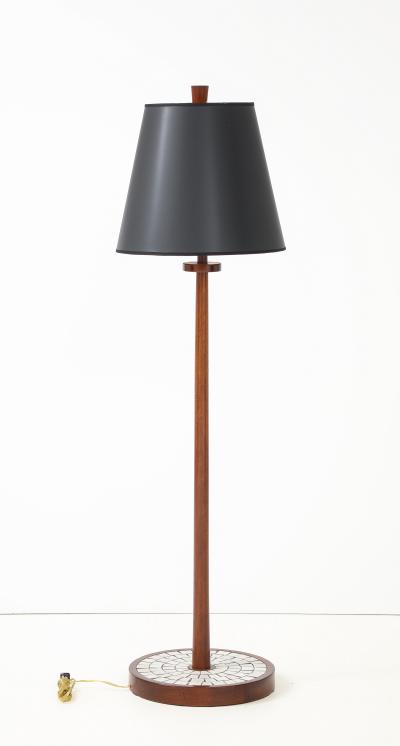  Marshall Studios Martz Marshall Studios Ceramic Tile And Walnut Floor Lamp