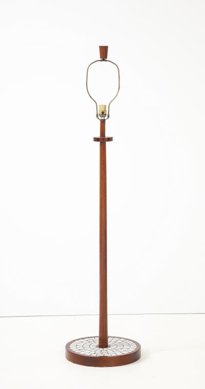  Marshall Studios Martz Marshall Studios Ceramic Tile And Walnut Floor Lamp