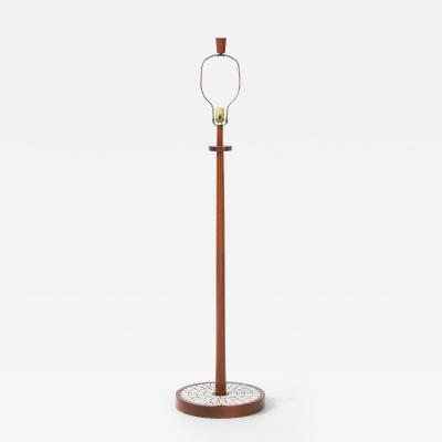  Marshall Studios Martz Marshall Studios Ceramic Tile And Walnut Floor Lamp