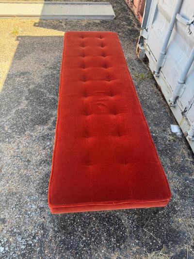 Martin Brattrud Co Martin Brattrud Brass and velvet bench