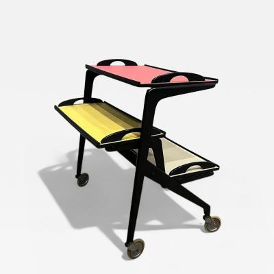  Martin Eisler Carlo Hauner Bar Cart in Hardwood by Carlo Hauner Martin Eisler Lot 229