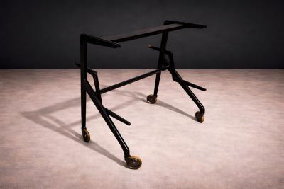  Martin Eisler Carlo Hauner Bar Cart in Hardwood by Carlo Hauner Martin Eisler for Moveis Artesanal