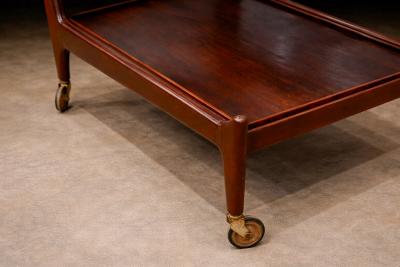  Martin Eisler Carlo Hauner Brazilian Mid Century Modern Bar Cart in Rosewood Carlo Hauner Martin Eisler