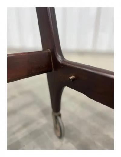  Martin Eisler Carlo Hauner Brazilian Modern Bar Cart in Hardwood by Carlo Hauner Martin Eisler 1950s