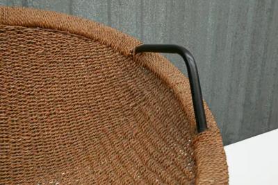  Martin Eisler Carlo Hauner Brazilian Modern Chair in Cane Iron by Carlo Hauner Martin Eisler 1950s