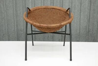  Martin Eisler Carlo Hauner Brazilian Modern Chair in Cane Iron by Carlo Hauner Martin Eisler 1950s