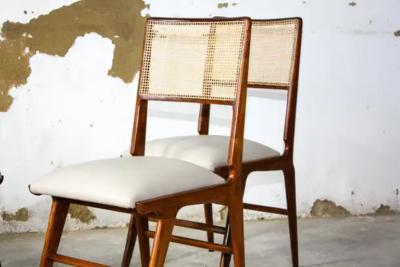  Martin Eisler Carlo Hauner Brazilian Modern Set of Four Chairs by Carlo Hauner and Martin Eisler c 1960s