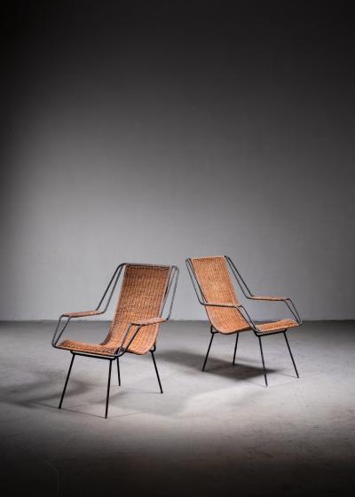  Martin Eisler Carlo Hauner Carlo Hauner and Martin Eisler pair of lounge chairs Brazil side view