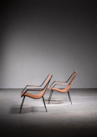  Martin Eisler Carlo Hauner Carlo Hauner and Martin Eisler pair of lounge chairs Brazil side view
