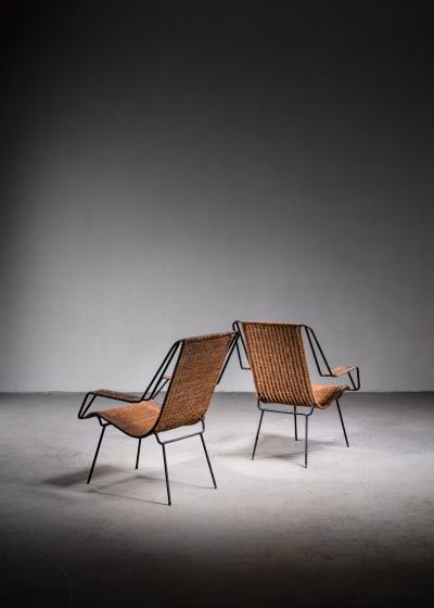  Martin Eisler Carlo Hauner Carlo Hauner and Martin Eisler pair of lounge chairs Brazil side view