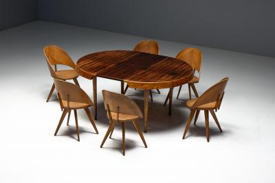  Martin Eisler Carlo Hauner Expandable Caviuna Dining Table by Hauner Eisler Brazil circa 1955