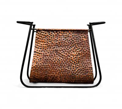 Martin Eisler Carlo Hauner Magazine Rack in Copper and painted metal Forma 1950s Lot 670