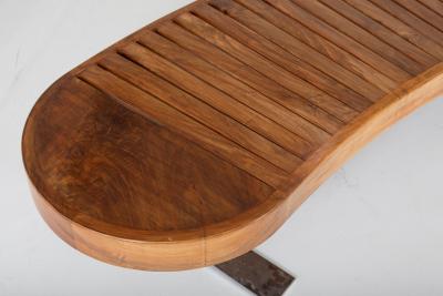  Martin Eisler Carlo Hauner Mid Century Modern Curved Bench by Carlo Hauner Martin Eisler for Forma 1960s