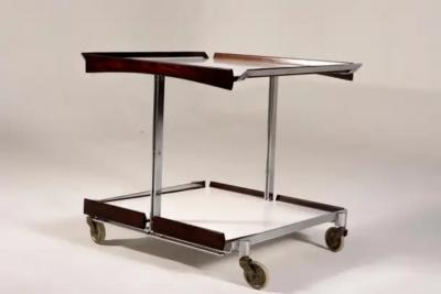  Martin Eisler Carlo Hauner Mid Century Modern Tea Cart by Forma 1950s