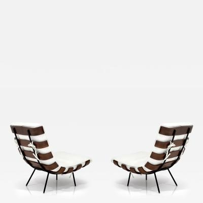  Martin Eisler Carlo Hauner Pair of Costela Chairs by Hauner and Eisler