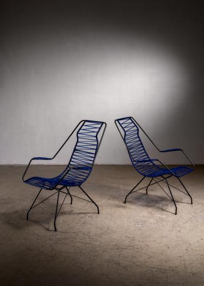  Martin Eisler Carlo Hauner Pair of Hauner and Eisler lounge chairs