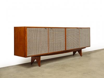  Martin Eisler Carlo Hauner Rare Four Door Sideboard by Martin Eisler Carlo Hauner
