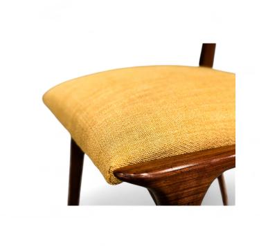  Martin Eisler Carlo Hauner Set of 2 Chairs in Rosewood Yellow upholstery Carlo Hauner 1950s Lot 254A