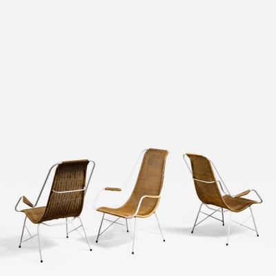  Martin Eisler Carlo Hauner Set of 3 Carlo Hauner Martin Eisler lounge chairs